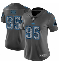 Women's Nike Carolina Panthers #95 Dontari Poe Gray Static Vapor Untouchable Limited NFL Jersey