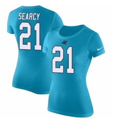 NFL Women's Nike Carolina Panthers #21 Da'Norris Searcy Blue Rush Pride Name & Number T-Shirt