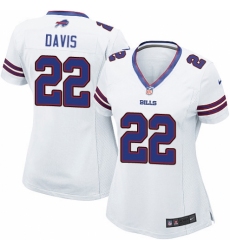 Women's Nike Buffalo Bills #22 Vontae Davis Game White NFL Jersey
