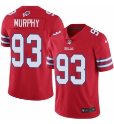 Men's Nike Buffalo Bills #93 Trent Murphy Limited Red Rush Vapor Untouchable NFL Jersey
