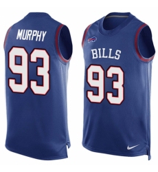 Men's Nike Buffalo Bills #93 Trent Murphy Limited Royal Blue Player Name & Number Tank Top NFL Jersey