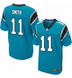Men's Nike Carolina Panthers #11 Torrey Smith Elite Blue Alternate NFL Jersey