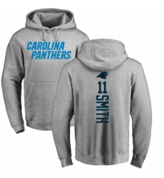 NFL Nike Carolina Panthers #11 Torrey Smith Ash Backer Pullover Hoodie