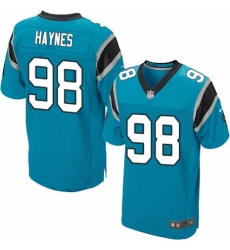 Men's Nike Carolina Panthers #98 Marquis Haynes Elite Blue Alternate NFL Jersey