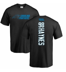 NFL Nike Carolina Panthers #98 Marquis Haynes Black Backer T-Shirt