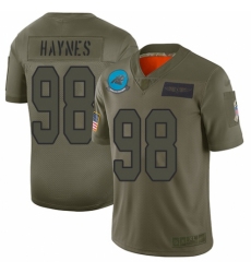 Women's Carolina Panthers #98 Marquis Haynes Limited Camo 2019 Salute to Service Football Jersey