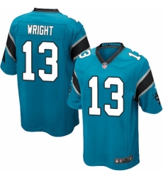 Men's Nike Carolina Panthers #13 Jarius Wright Game Blue Alternate NFL Jersey