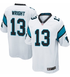 Men's Nike Carolina Panthers #13 Jarius Wright Game White NFL Jersey