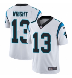 Men's Nike Carolina Panthers #13 Jarius Wright White Vapor Untouchable Limited Player NFL Jersey
