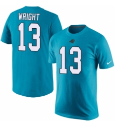 NFL Men's Nike Carolina Panthers #13 Jarius Wright Blue Rush Pride Name & Number T-Shirt