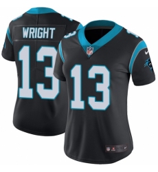 Women's Nike Carolina Panthers #13 Jarius Wright Black Team Color Vapor Untouchable Elite Player NFL Jersey