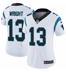 Women's Nike Carolina Panthers #13 Jarius Wright White Vapor Untouchable Elite Player NFL Jersey