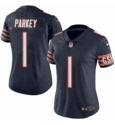 Women's Nike Chicago Bears #1 Cody Parkey Navy Blue Team Color Vapor Untouchable Elite Player NFL Jersey