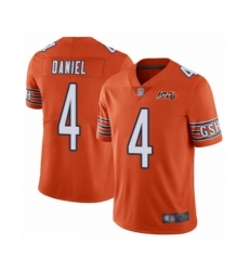 Youth Chicago Bears #4 Chase Daniel Orange Alternate 100th Season Limited Football Jersey