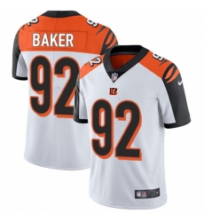 Men's Nike Cincinnati Bengals #92 Chris Baker White Vapor Untouchable Limited Player NFL Jersey