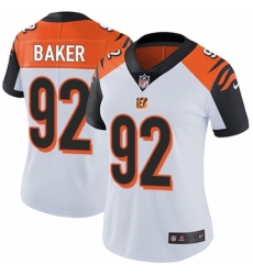 Women's Nike Cincinnati Bengals #92 Chris Baker White Vapor Untouchable Elite Player NFL Jersey