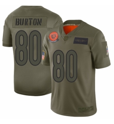 Youth Chicago Bears #80 Trey Burton Limited Camo 2019 Salute to Service Football Jersey
