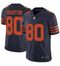 Youth Nike Chicago Bears #80 Trey Burton Navy Blue Alternate Vapor Untouchable Elite Player NFL Jersey