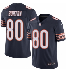 Youth Nike Chicago Bears #80 Trey Burton Navy Blue Team Color Vapor Untouchable Limited Player NFL Jersey