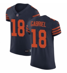 Men's Nike Chicago Bears #18 Taylor Gabriel Navy Blue Alternate Vapor Untouchable Elite Player NFL Jersey