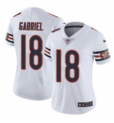 Women's Nike Chicago Bears #18 Taylor Gabriel White Vapor Untouchable Elite Player NFL Jersey
