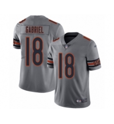 Youth Chicago Bears #18 Taylor Gabriel Limited Silver Inverted Legend Football Jersey