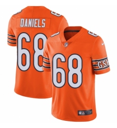 Men's Nike Chicago Bears #68 James Daniels Elite Orange Rush Vapor Untouchable NFL Jersey