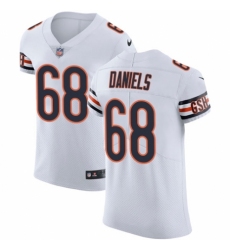 Men's Nike Chicago Bears #68 James Daniels White Vapor Untouchable Elite Player NFL Jersey