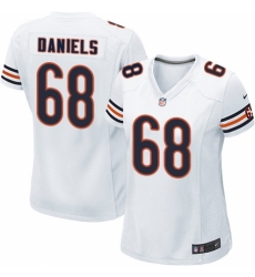 Women's Nike Chicago Bears #68 James Daniels Game White NFL Jersey