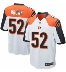 Men's Nike Cincinnati Bengals #52 Preston Brown Game White NFL Jersey