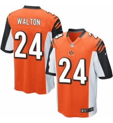 Men's Nike Cincinnati Bengals #24 Mark Walton Game Orange Alternate NFL Jersey