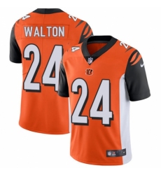 Men's Nike Cincinnati Bengals #24 Mark Walton Orange Alternate Vapor Untouchable Limited Player NFL Jersey