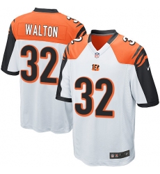 Men's Nike Cincinnati Bengals #32 Mark Walton Game White NFL Jersey