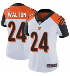 Women's Nike Cincinnati Bengals #24 Mark Walton White Vapor Untouchable Limited Player NFL Jersey