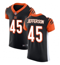 Men's Nike Cincinnati Bengals #45 Malik Jefferson Black Team Color Vapor Untouchable Elite Player NFL Jersey