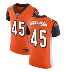 Men's Nike Cincinnati Bengals #45 Malik Jefferson Orange Alternate Vapor Untouchable Elite Player NFL Jersey