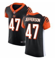 Men's Nike Cincinnati Bengals #47 Malik Jefferson Black Team Color Vapor Untouchable Elite Player NFL Jersey