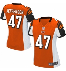 Men's Nike Cincinnati Bengals #47 Malik Jefferson Limited White Rush Vapor Untouchable NFL Jersey