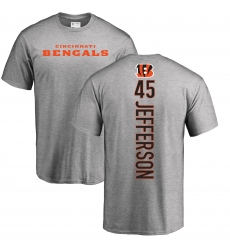 NFL Nike Cincinnati Bengals #45 Malik Jefferson Ash Backer T-Shirt
