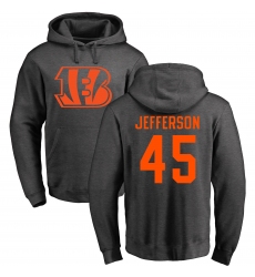NFL Nike Cincinnati Bengals #45 Malik Jefferson Ash One Color Pullover Hoodie