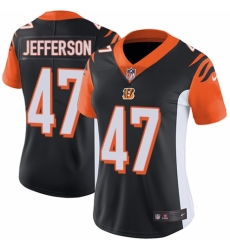 Women's Nike Cincinnati Bengals #47 Malik Jefferson Black Team Color Vapor Untouchable Elite Player NFL Jersey
