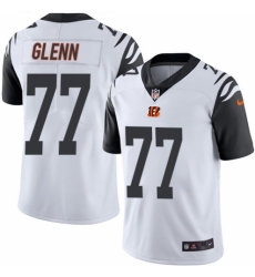 Men's Nike Cincinnati Bengals #77 Cordy Glenn Elite White Rush Vapor Untouchable NFL Jersey