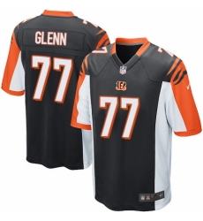 Men's Nike Cincinnati Bengals #77 Cordy Glenn Game Black Team Color NFL Jersey