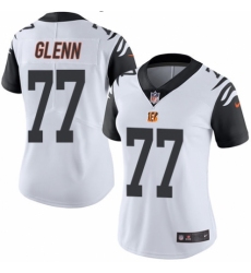 Women's Nike Cincinnati Bengals #77 Cordy Glenn Limited White Rush Vapor Untouchable NFL Jersey