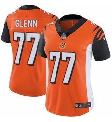 Women's Nike Cincinnati Bengals #77 Cordy Glenn Orange Alternate Vapor Untouchable Limited Player NFL Jersey