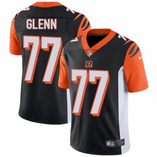 Youth Nike Cincinnati Bengals #77 Cordy Glenn Black Team Color Vapor Untouchable Elite Player NFL Jersey