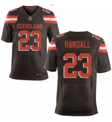 Men's Nike Cleveland Browns #23 Damarious Randall Elite Brown Team Color NFL Jersey