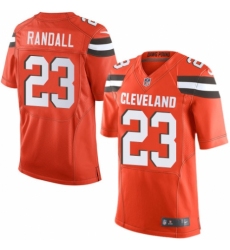 Men's Nike Cleveland Browns #23 Damarious Randall Elite Orange Alternate NFL Jersey