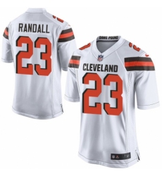 Men's Nike Cleveland Browns #23 Damarious Randall Game White NFL Jersey