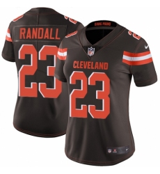Women's Nike Cleveland Browns #23 Damarious Randall Brown Team Color Vapor Untouchable Limited Player NFL Jersey